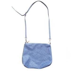 Steve Madden Light Blue Rhinestone Beddazle Crossbody Bag